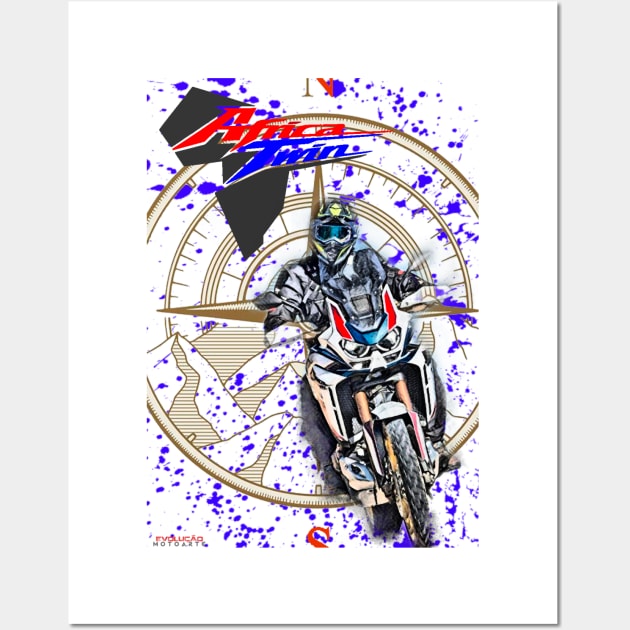 Africa Twin Adventure Moto Wall Art by EvolutionMotoarte